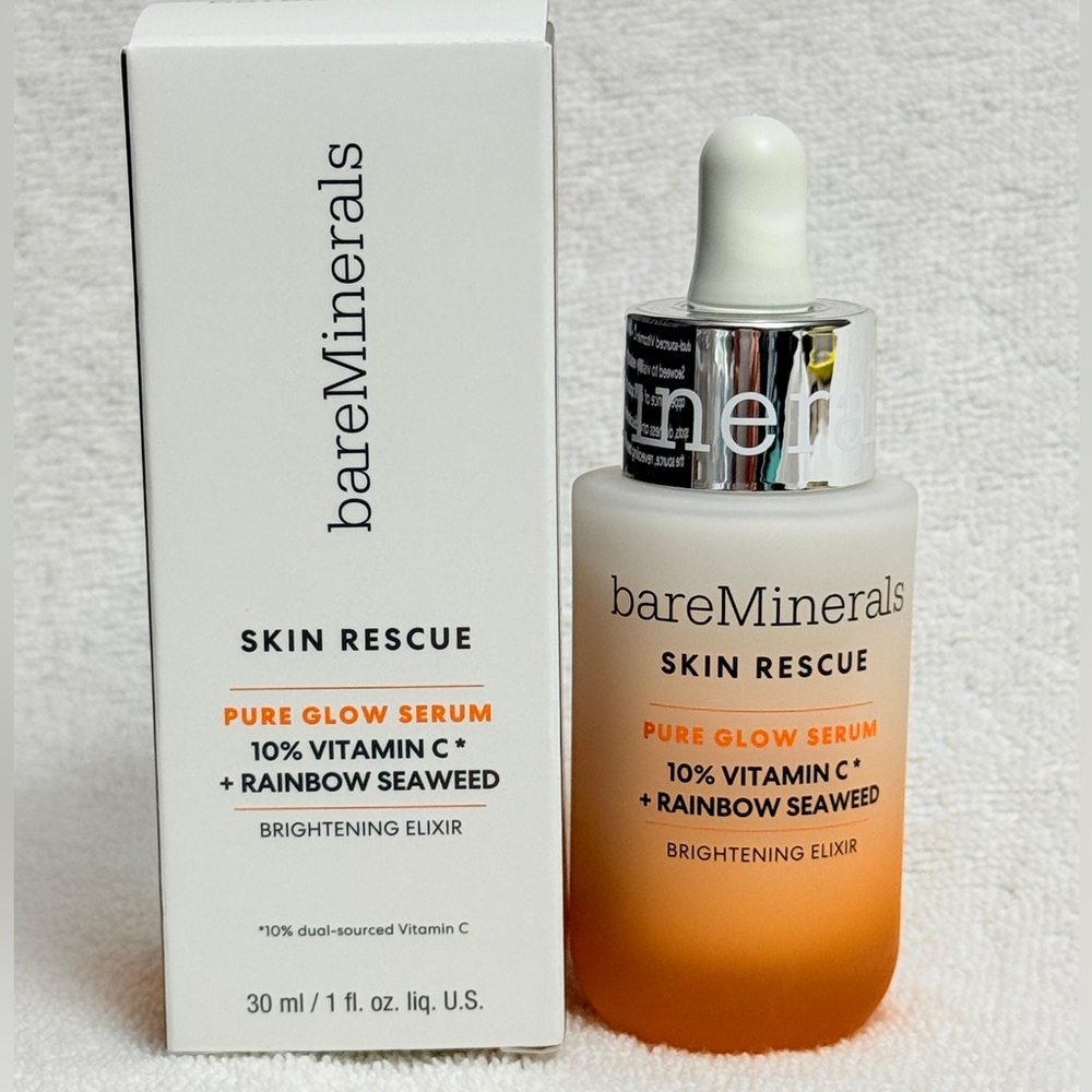 bareMinerals Skin Rescue Pure Glow Serum  10% Vitamin C + Rainbow Seaweed - NIB